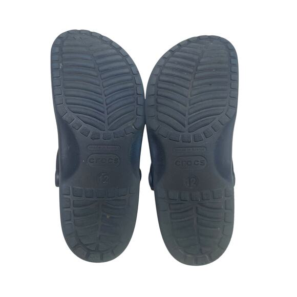 Crocs Unisex Classic Clogs Navy Blue Size M12 / W14 -Lightweight Slip-On Comfort - Picture 3 of 4